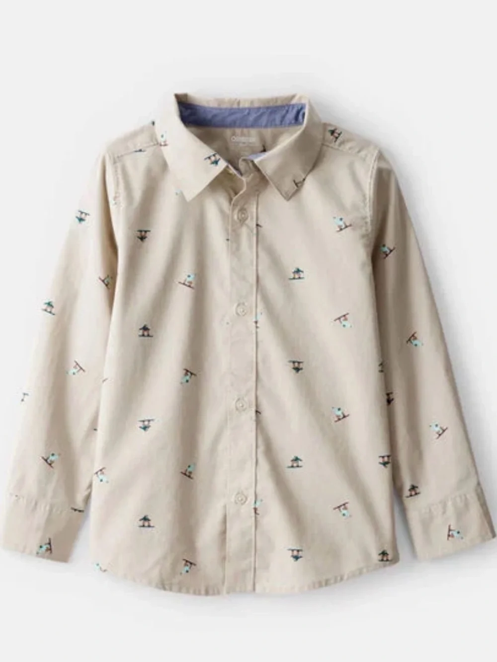 Boys Snowboarding Button-Down Shirt
